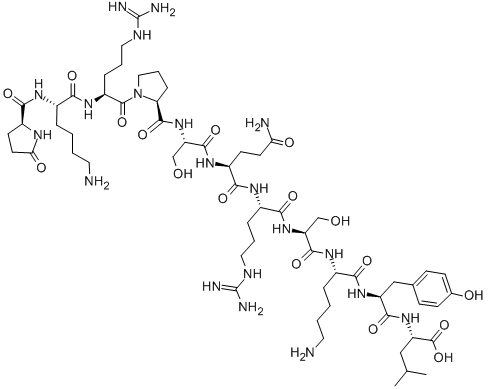 GLP-LYS-ARG-PRO-SER-GLN-ARG-SER-LYS-TYR-LEU: GLP-KRPSQRSKYL