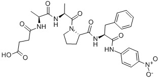 N-琥珀酰-丙酰氨-丙酰氨-脯酰氨-苯丙氨酸對(duì)硝基酰苯胺